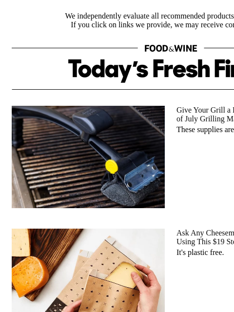 foodandwine newsletter: Found: The Plastic-Free Storage Find Cheesemongers...
