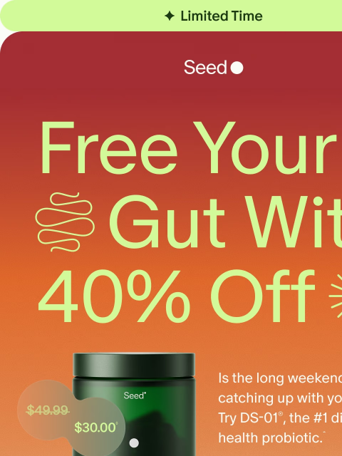 seed newsletter: Holiday weekends aren’t regular.