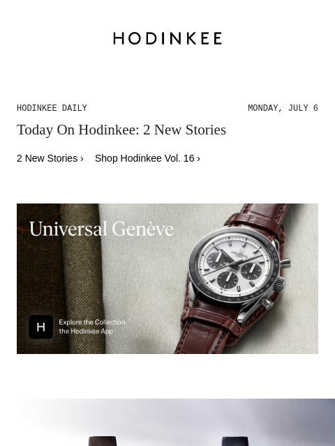 hodinkee newsletter: Hodinkee Daily | 07/06/2026
