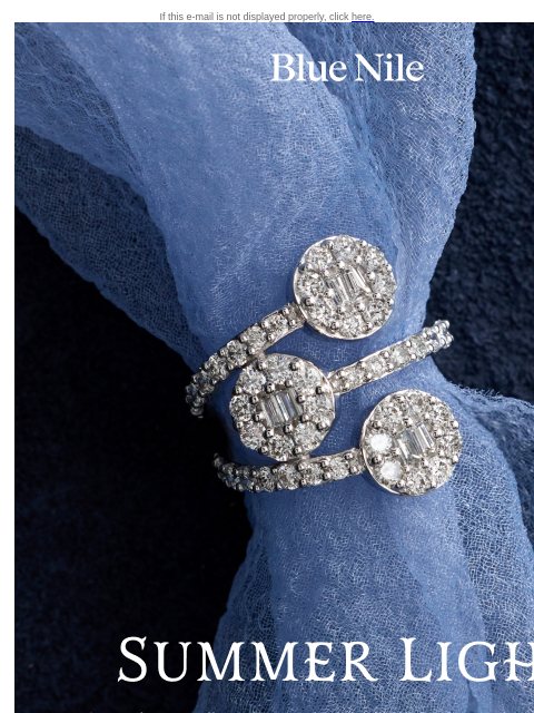 bluenile newsletter: Summer-Ready Rings: Save Up to 30% Off* Select Sty...