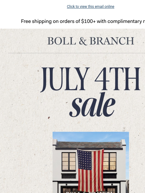 bollandbranch newsletter: Catch the July 4th sale while you can 🏄 