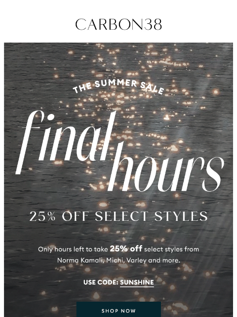 It's your last chance to shop The Summer Sale. ͏ ͏ ͏ ͏ ͏ ͏ ͏ ͏ ͏ ͏ ͏ ͏ ͏ ͏ ͏ ͏ ͏ ͏ ͏ ͏ ͏ ͏ ͏ ͏ ͏ ͏ ͏ ͏ ͏ ͏ ͏ ͏ ͏ ͏ ͏ ͏ ͏ ͏ ͏ ͏ ͏ ͏ ͏ ͏ ͏ ͏ ͏ ͏ ͏ ͏ ͏ ͏ ͏ ͏ ͏ ͏ ͏ ͏ ͏ ͏ ͏ ͏ ͏ ͏ ͏ ͏ ͏ ͏ ͏ ͏ ͏ ͏ ͏ ͏ ͏