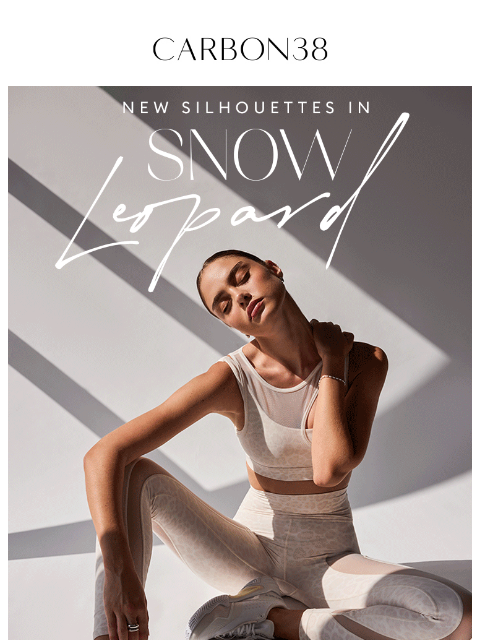 carbon38 newsletter: JUST IN: Snow Leopard Active