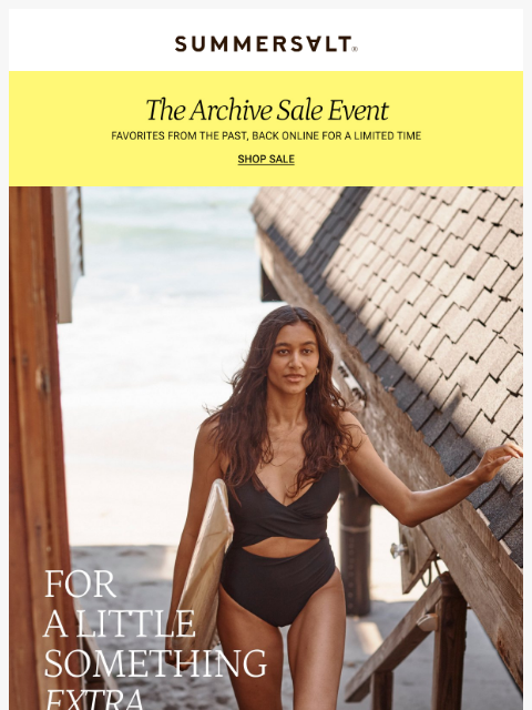 summersalt newsletter: 2 Cutout Styles, 1 Iconic Look