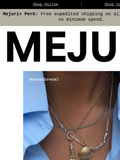 mejuri newsletter: Out in the City