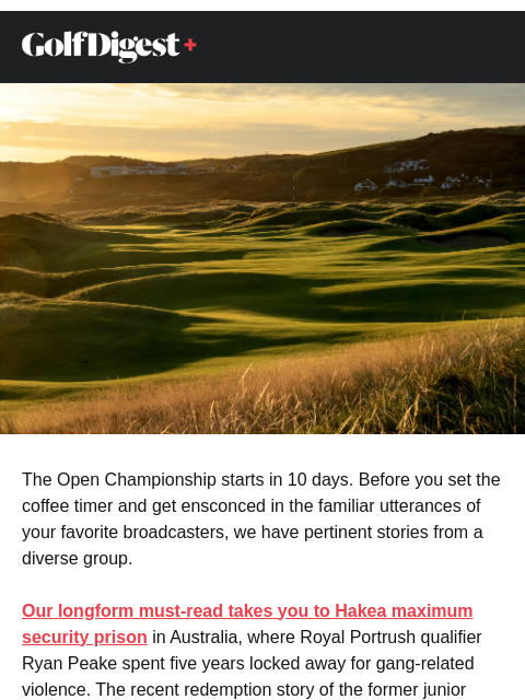 golfdigest newsletter: Voices from high, low and in between