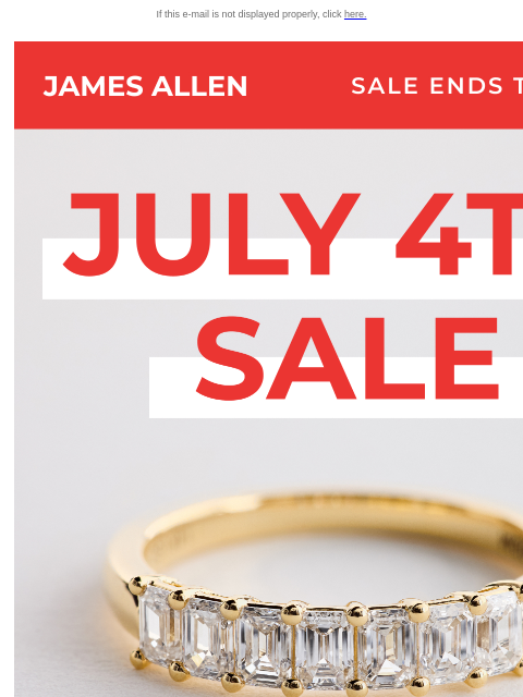 jamesallen newsletter: Sale Ends Tonight: Save up to 30% While You Can