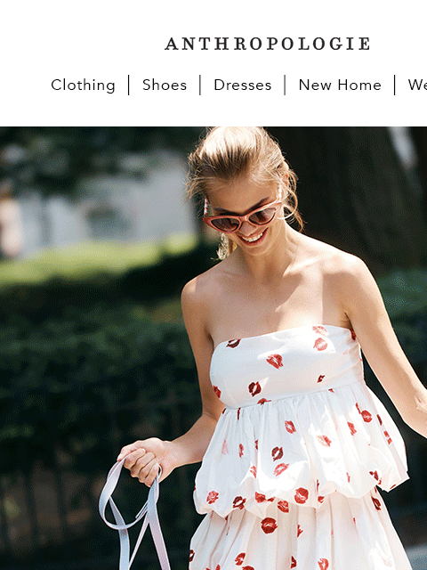 anthropologie newsletter: Every crosswalk is a catwalk…