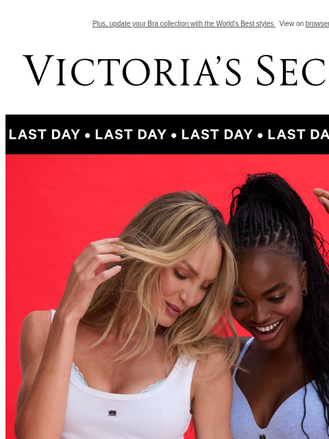 victoriassecret newsletter: Last Day: Secure Your 10/$40 Panties Haul