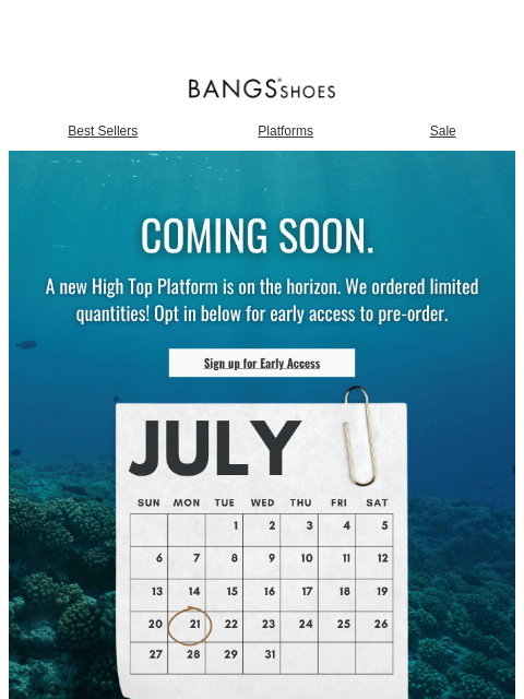 bangsshoes newsletter: Bring underwater daydreams to life... 🦈