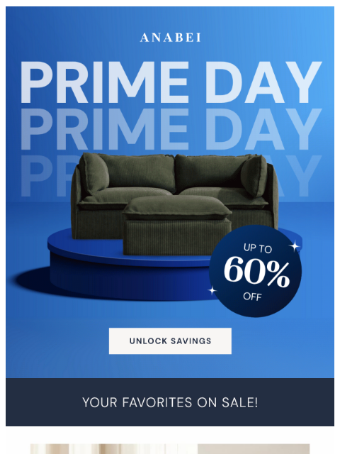 anabei newsletter: PRIME DAY STARTS NOW 🎉