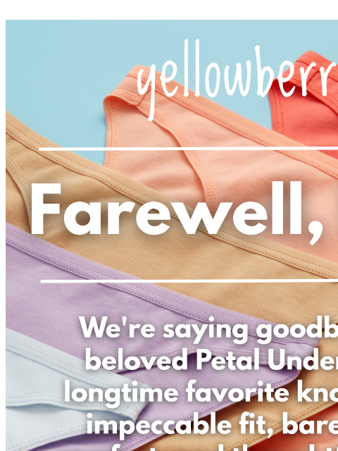 yellowberrycompany newsletter: Here's To 20% Off Underwear!