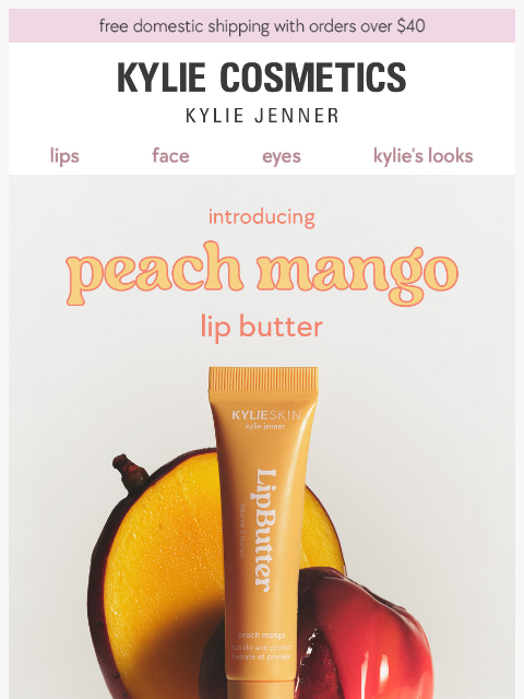 kyliecosmetics newsletter: COMING SOON! something peachy 🍑 🥭