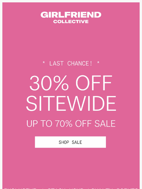 girlfriend newsletter: FINAL HOURS: THE ANNIVERSARY SALE