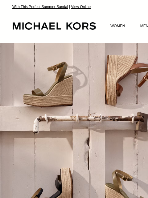 michaelkorsmail newsletter: Live Life On The Wedge