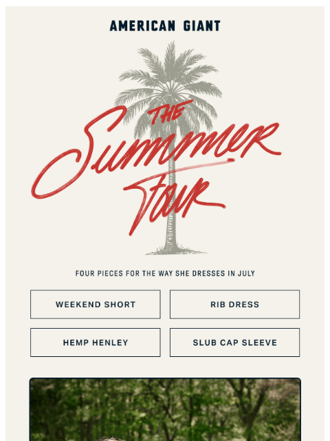 american-giant newsletter: Made for the way she dresses