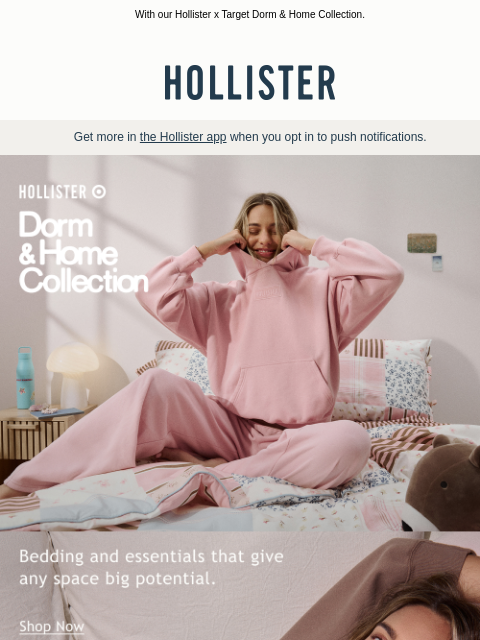 hollisterco newsletter: Turn your space into everyone's favorite spot.