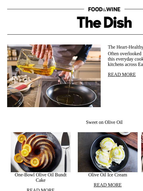 foodandwine newsletter: The Heart-Healthy Oil That Isn't Olive Oil