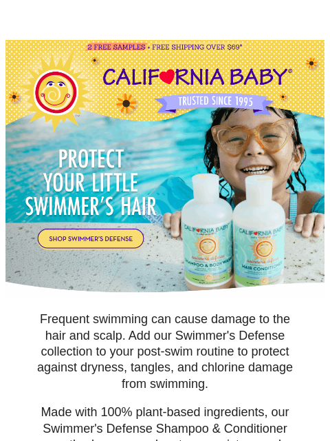californiababy newsletter: 🌊 Keep Post-Swim Hair Soft & Nourished