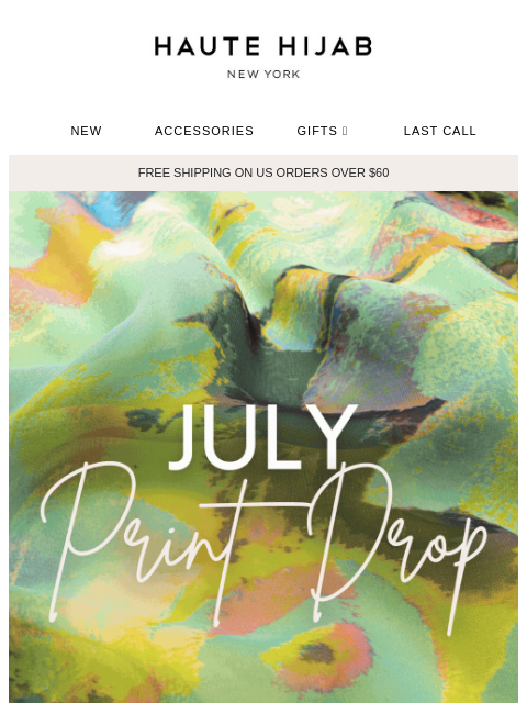 hautehijab newsletter: July print drop is here! 🎨