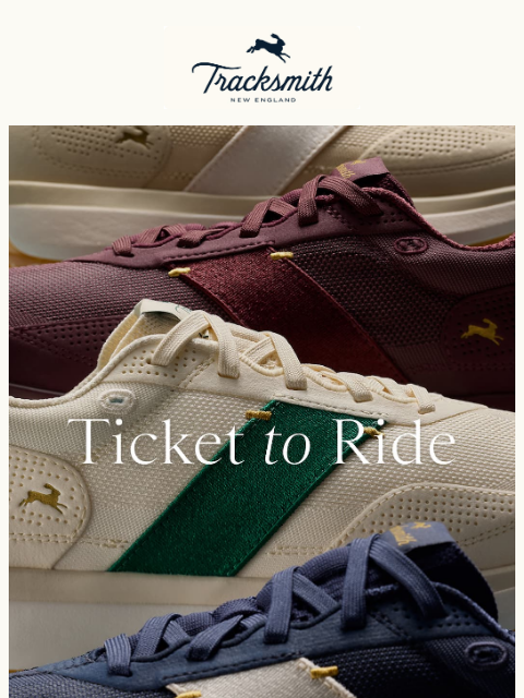 tracksmith newsletter: Have you got your ticket to ride?
