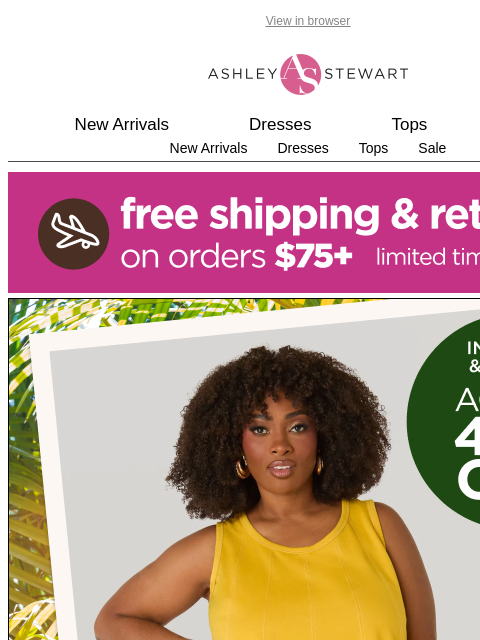 ashleystewart newsletter: Let's keep it movin' 🏃 New Active Is Here