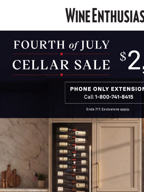 wineenthusiast newsletter: Until 8pm ET, Call Us for Incredible Deals on Cell...
