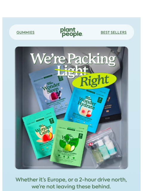 plantpeople newsletter: Summer Travel Kit ✈️☀️