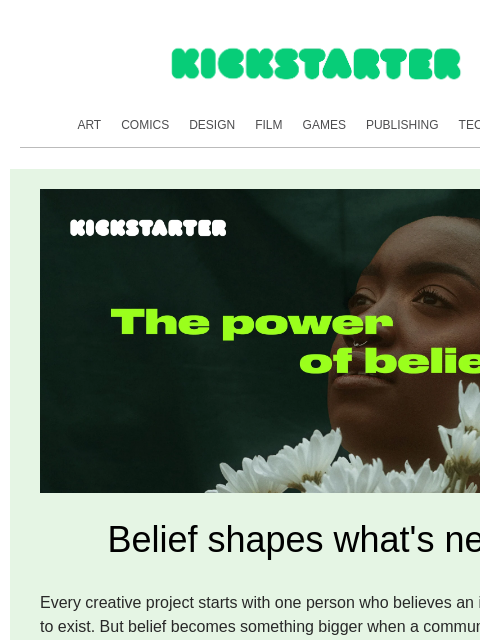 kickstarter newsletter: Power of Belief: what we’re building next