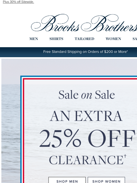 brooksbrothers newsletter: Final Hours: Take an EXTRA 25% Off Sale