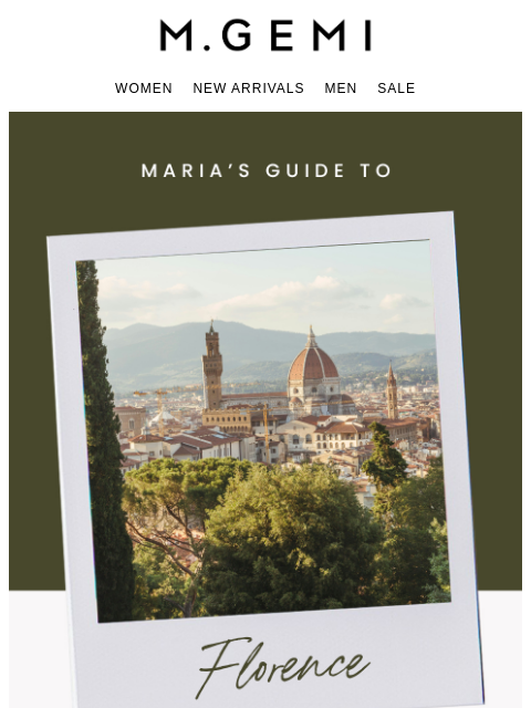 mgemi newsletter: Maria’s Guide To Florence