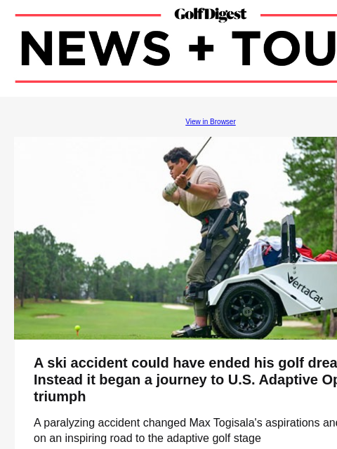 Luke Clanton just did something an amateur hasn't accomplished on tour in 66 years GolfDigest View in Browser A ski accident could have ended his golf dreams. Instead it began an inspiring journey