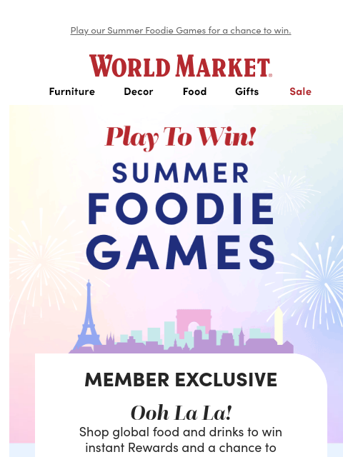 Play our Summer Foodie Games for a chance to win. ‌ ‌ ‌ ‌ ‌ ‌ ‌ ‌ ‌ ‌ ‌ ‌ ‌ ‌ ‌ ‌ ‌ ‌ ‌ ‌ ‌ ‌ ‌ ‌ ‌ ‌ ‌ ‌ ‌ ‌ ‌ ‌ ‌ ‌ ‌ ‌ ‌ ‌ ‌ ‌ ‌ ‌ ‌ ‌ ‌ ‌ ‌ ‌ ‌ ‌ ‌ ‌ ‌ ‌ ‌ ‌ ‌ ‌ ‌ ‌ ‌ ‌ ‌ ‌ ‌ ‌ ‌ ‌ ‌ ‌ ‌ ‌ ‌ ‌ ‌ ‌