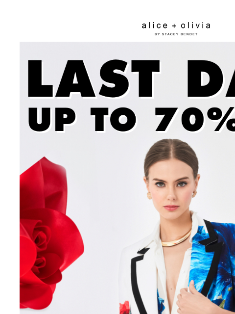 Hurry, hurry! ‌ ‌ ‌ ‌ ‌ ‌ ‌ ‌ ‌ ‌ ‌ ‌ ‌ Header Logo Header Logo * TAKE 25% OFF SALE STYLES. ONLY ITEMS MARKED WITH "SALE ON SALE" ARE ELIGIBLE FOR THE PROMOTION. NOT VALID ON ALICEANDOLIVIA.