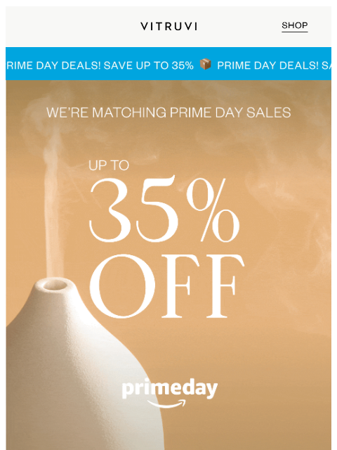 vitruvi newsletter: Prime Day Is HERE! 📦