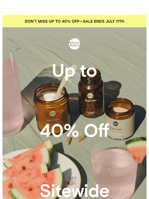 moonjuice newsletter: Prime Day is here
