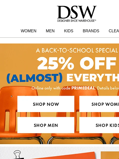 dsw newsletter: The Back-to-School Lookbook is here 🍎 📚		 