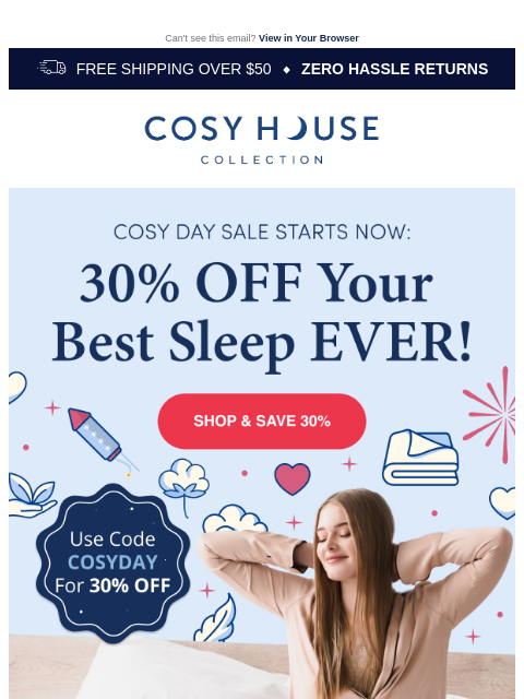 cosyhousecollection newsletter: Our BIGGEST Sale - SAVE 30% OFF! 🚨😍