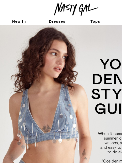 nastygal newsletter: Summer denim