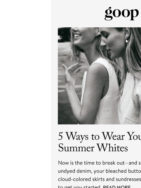 goop newsletter: the Tuesday newsletter