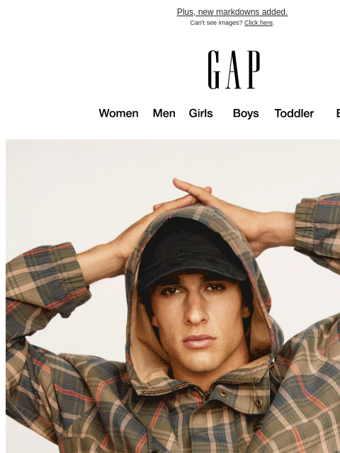 gap newsletter: 40% off is our treat to you