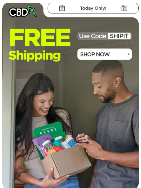 cbdfx newsletter: Ship your faves for FREE 🎁