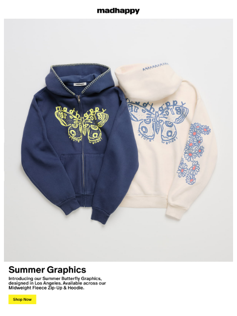 madhappy newsletter: Introducing Summer Graphics 🦋