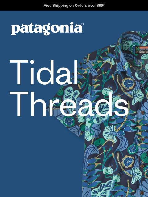patagonia newsletter: New breezy Tidal Threads designs