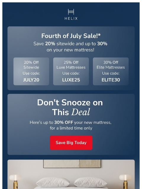 helixsleep newsletter: Don't miss out on up to 30% off