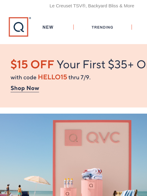 qvcemail newsletter: Fun-Under-the-Sun Sale