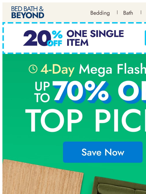 bedbathandbeyond newsletter: Flash sale finds you'll love