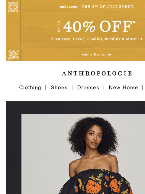 anthropologie newsletter: Trust us: moody florals