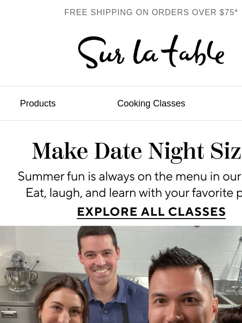 surlatable newsletter: Cook Together This Date Night