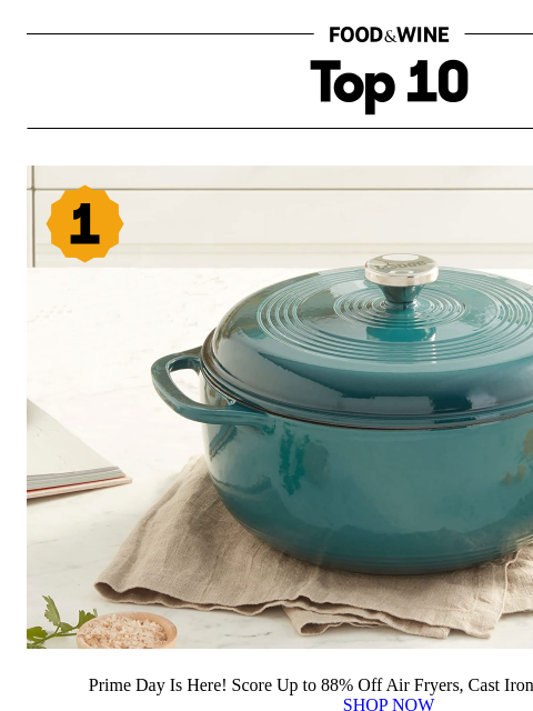 foodandwine newsletter: Prime Day Is Here — Score Up to 88% Off Kitchen Es...